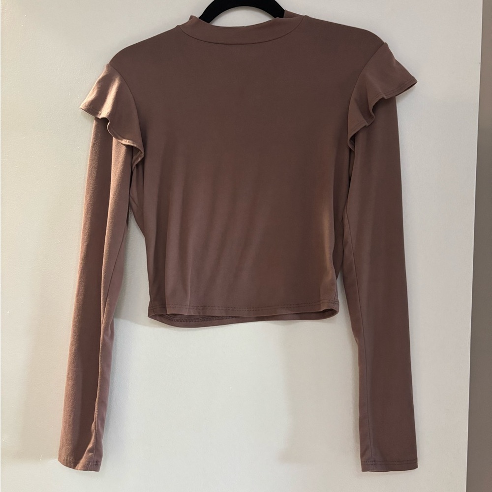 Women's Ruffle Long Sleeve Top